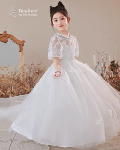 Váy công chúa ren cao cấp cho bé