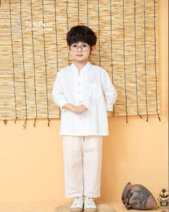 Set Bộ Đồ Linen Dể Thương Cho Bé Trai