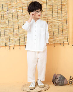 Set Bộ Đồ Linen Dể Thương Cho Bé Trai
