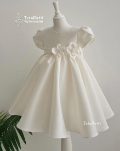 đầm dự tiệc đính hoa handmade sang trọng tinh tế 01