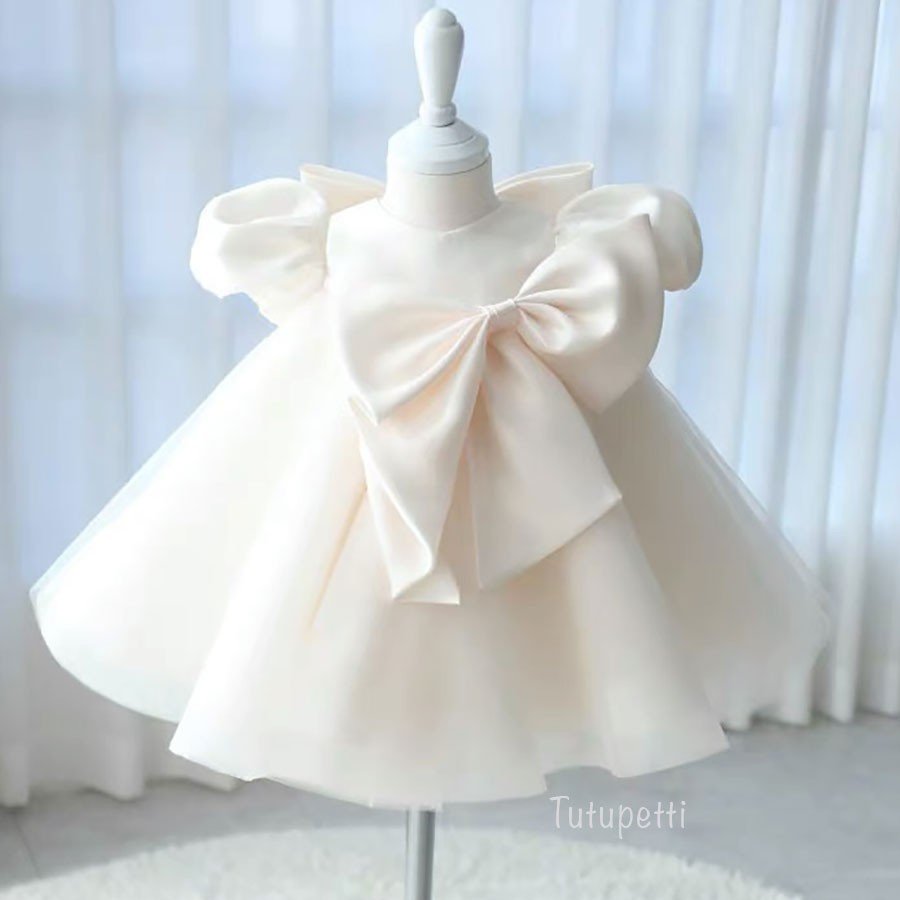 Đầm Công Chúa Đính Nơ Cho Bé Dự Tiệc Thôi Nôi Dễ Thương 1 Đầm Công Chúa Đính Nơ Cho Bé Dự Tiệc Thôi Nôi Dể Thương