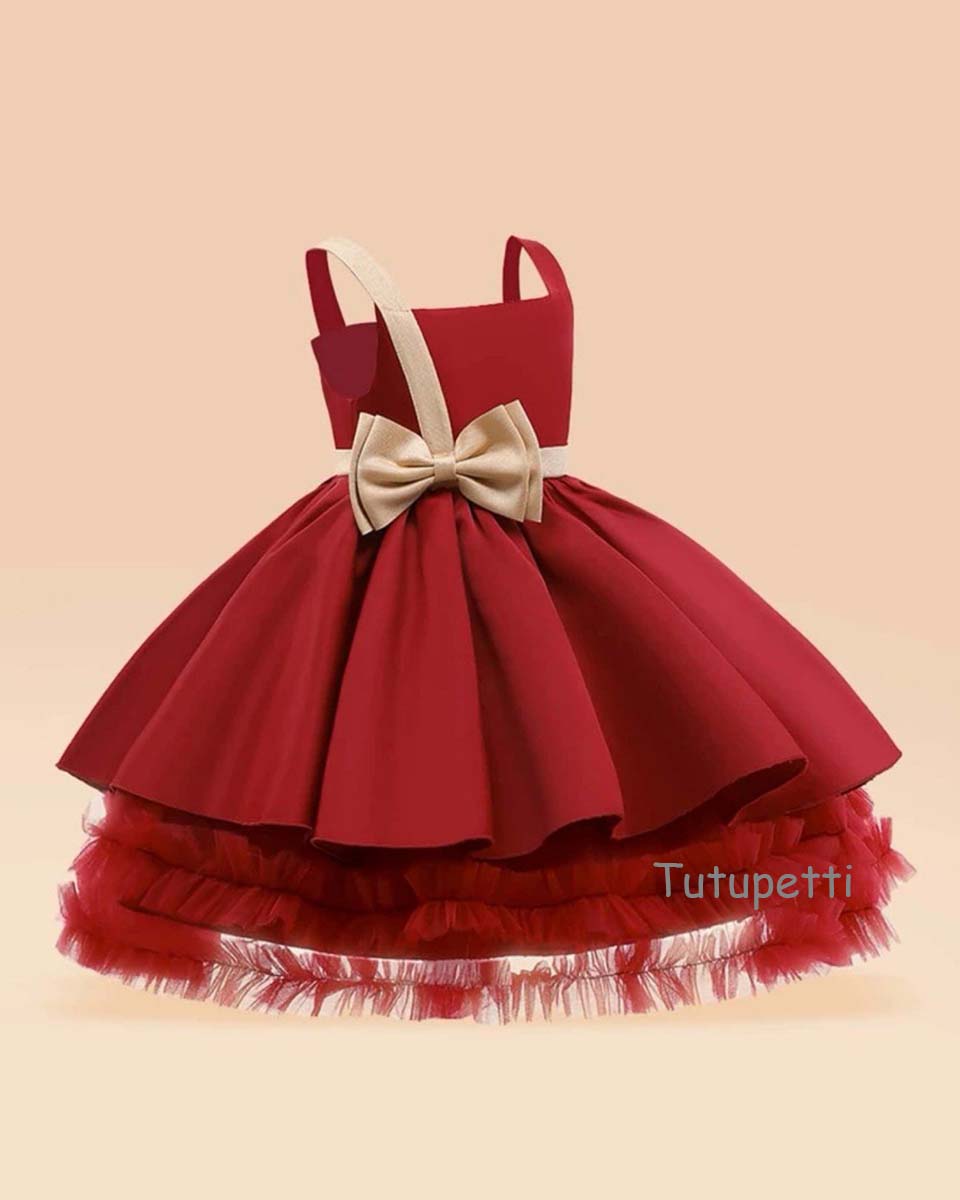 Đầm Dạ Hội Nơ Đỏ Noel 4 Đầm Dạ Hội Nơ Đỏ Noel