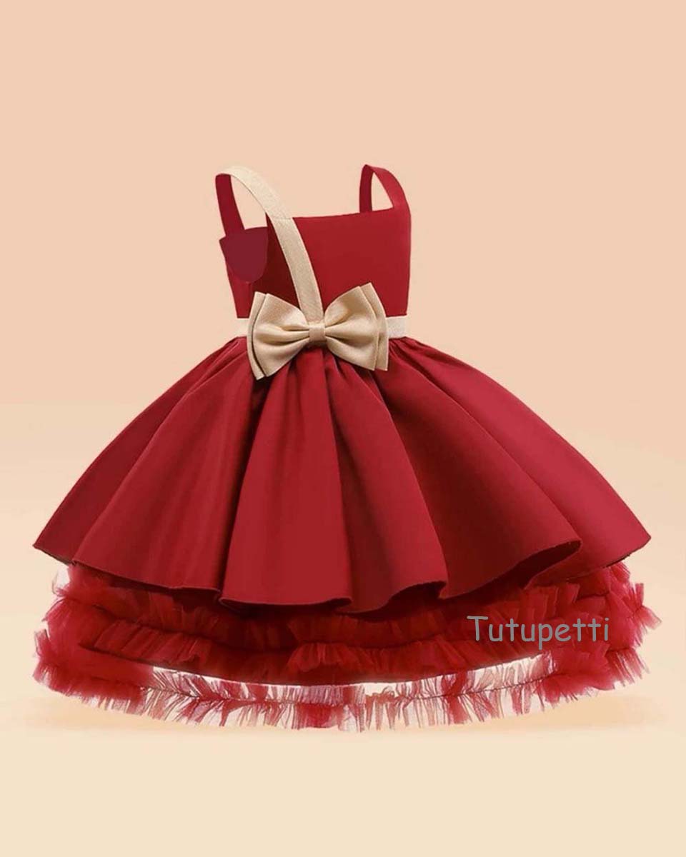 Đầm Dạ Hội Nơ Đỏ Noel 5 Đầm Dạ Hội Nơ Đỏ Noel