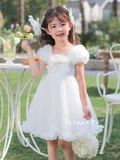 Đầm Tiểu Thư Flora Trắng