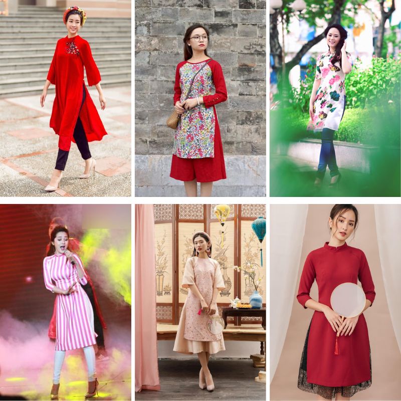 ao dai cach tan phoi voi quan