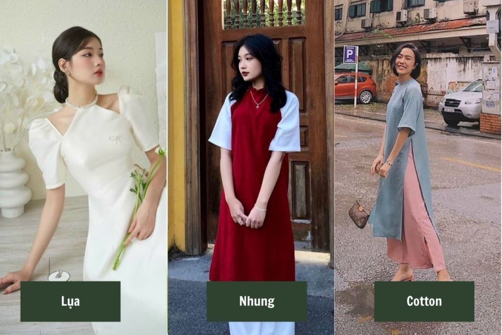 ao dai cach tan theo chat lieu