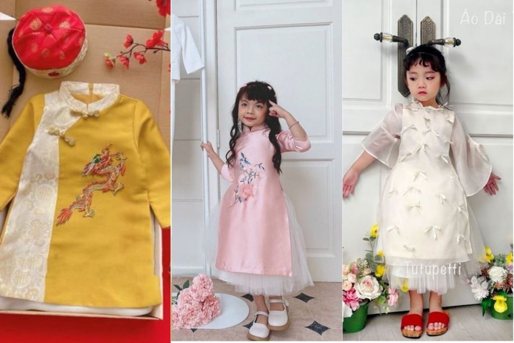 ao dai tre em tai Tutupetti