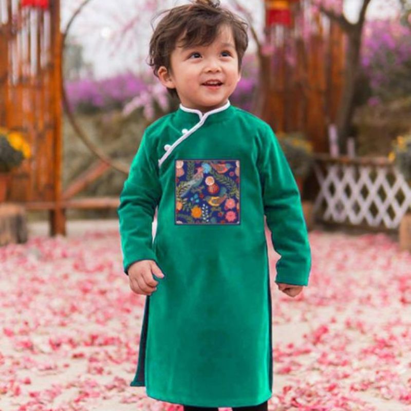 hoa van ao dai cach tan be trai