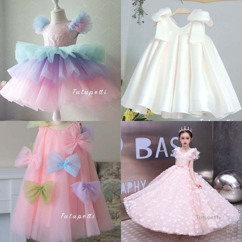 kiểu dáng đầm dự tiệc bé gái