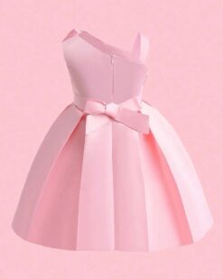 váy dự tiệc hồng Pastel cho bé gái 2-12 tuổi