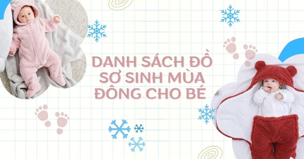 danh sách đồ sơ sinh mùa đông cho bé