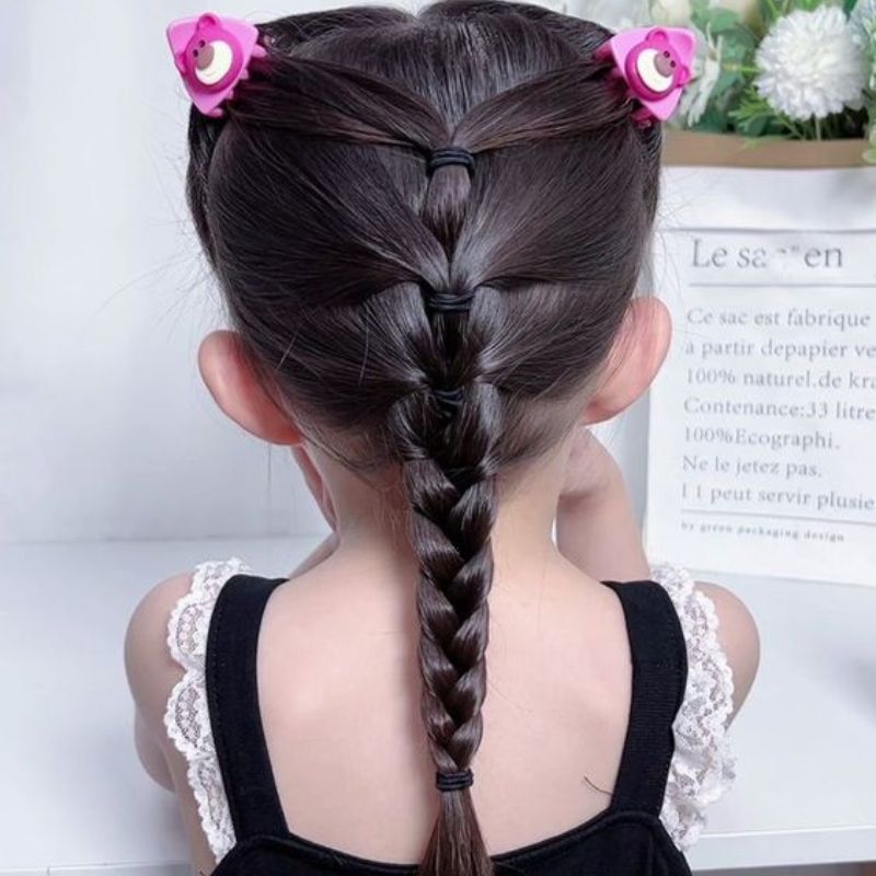 Những Kiểu Tết Tóc Cho Bé Gái Giúp Bé Đáng Yêu, Xinh Xắn Mọi Dịp 10 tet toc duoi sam