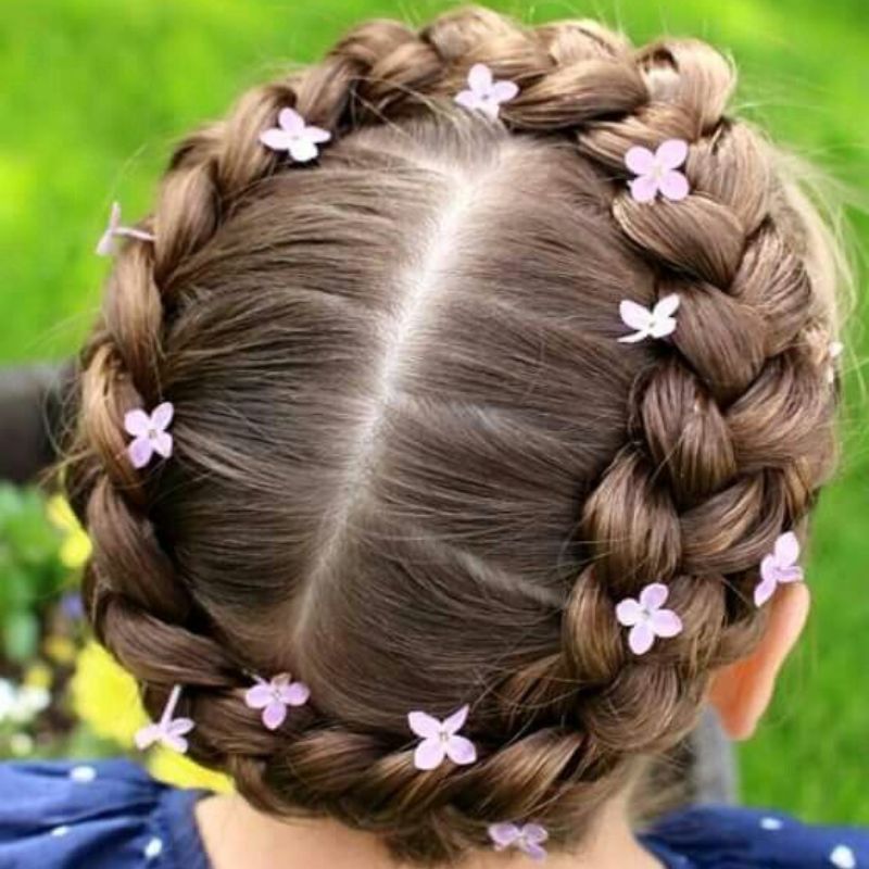 Những Kiểu Tết Tóc Cho Bé Gái Giúp Bé Đáng Yêu, Xinh Xắn Mọi Dịp 12 tet toc vuong mien