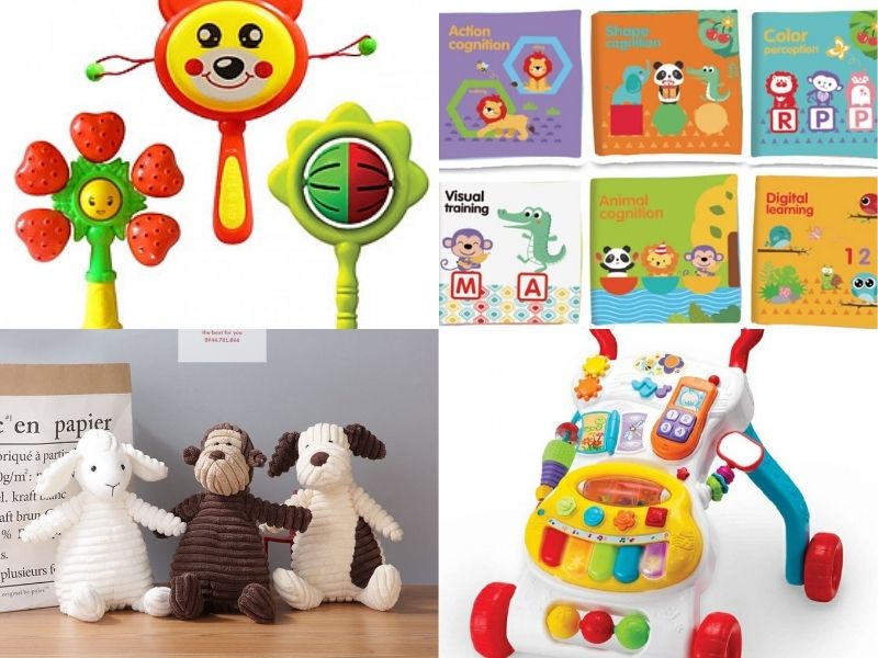 đồ chơi kích thích thị giác và thính giác cho bé