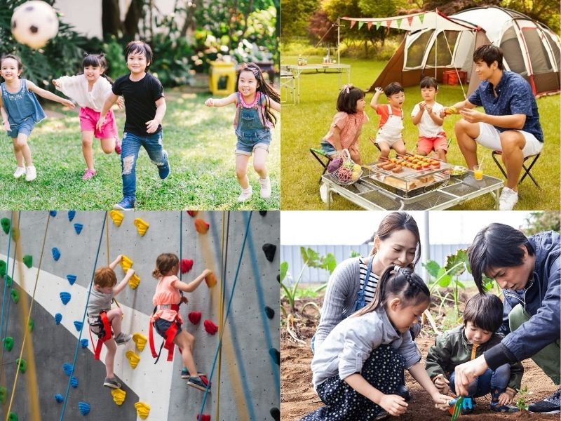 Cho trẻ tham gia các hoạt động ngoài trời