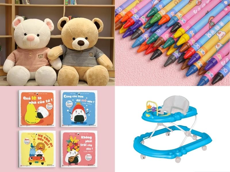 Quà cho bé từ 1 đến 3 tuổi