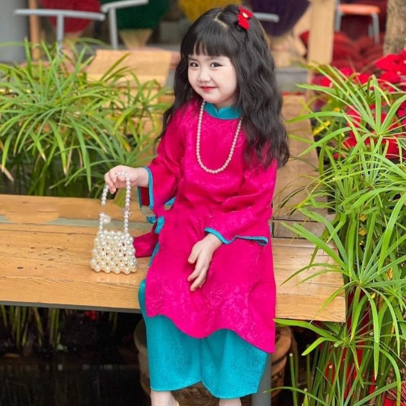 Gợi Ý Địa Điểm Bán Áo Dài Trẻ Em Chất Lượng Ở Hải Phòng 6 ao dai khan xep cho be