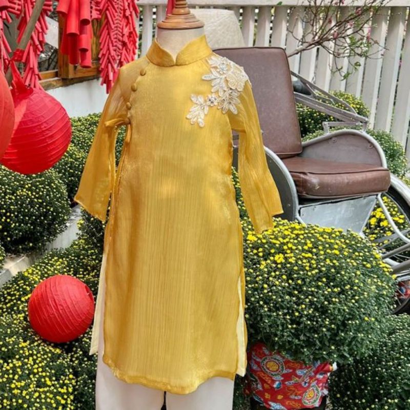 áo dài bé gái