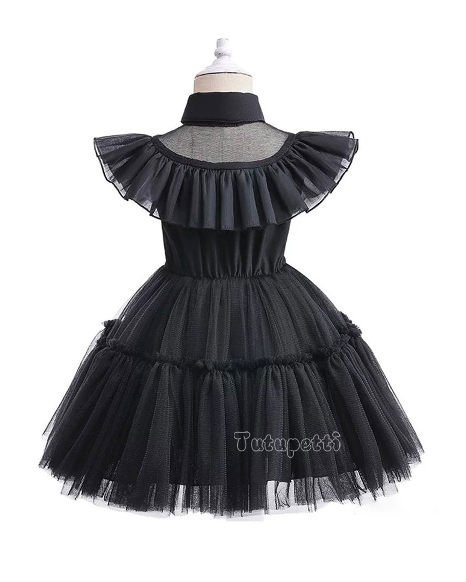 Đầm Hóa Trang Wednesday Addams Ngắn 4 Đầm Hóa Trang Wednesday Addams Ngắn - Ảnh 4