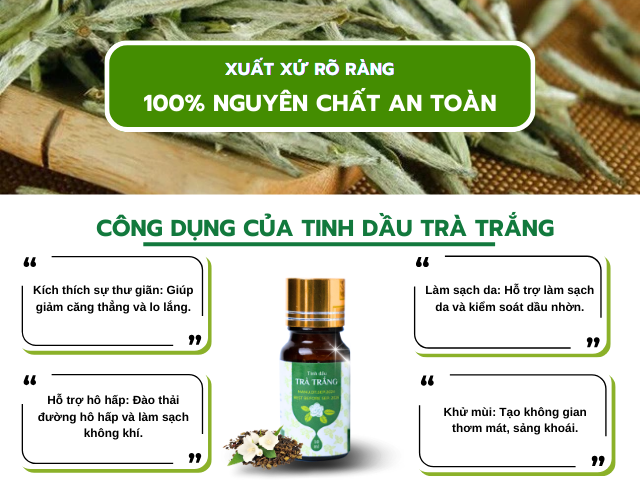 tinh dầu trà trắng nguyên chất NaDa Oils