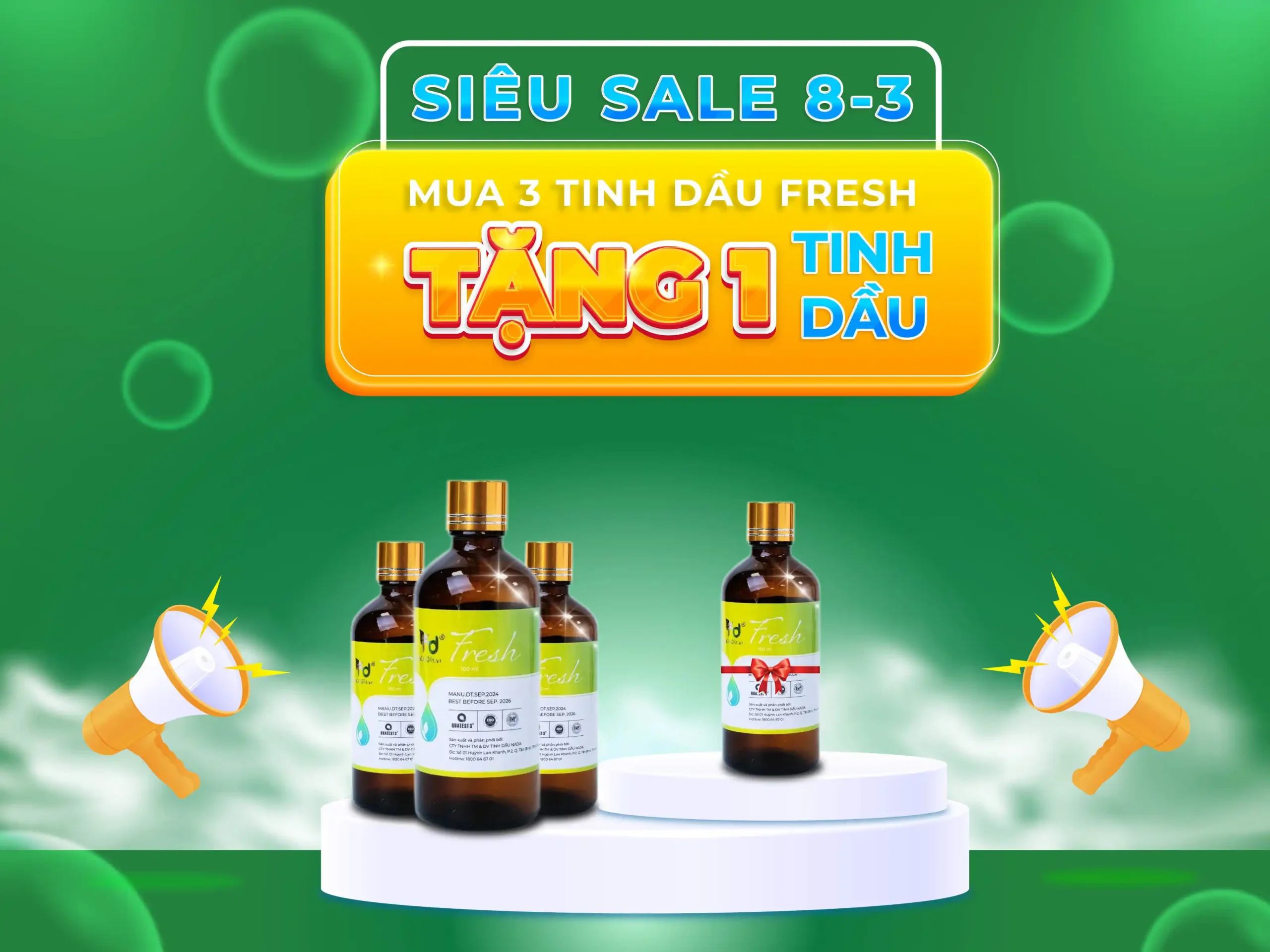 Tinh dầu Mix độc quyền Fresh 