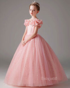 vay dam cong chua cinderella mau hong 2024 3
