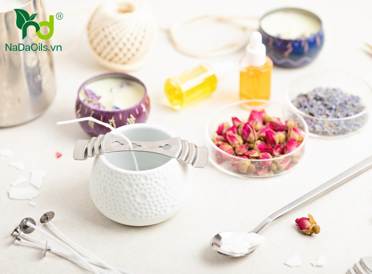 cách làm nến thơm từ tinh dầu