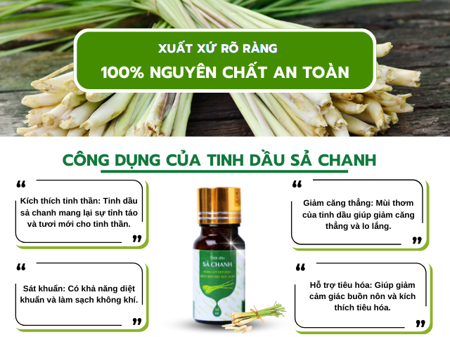 Tinh Dầu Sả Chanh Của Nada Oils