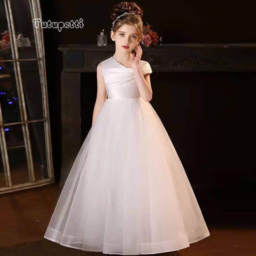 Đầm Dạ Hội Dáng Dài Lệch Vai Trắng 3 Đầm Dạ Hội Dáng Dài Lệch Vai Trắng - Ảnh 3