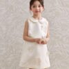 Đầm Tiểu Thư Suông Đính Hoa Trắng 11 p25 88 trang a co hoa 290k