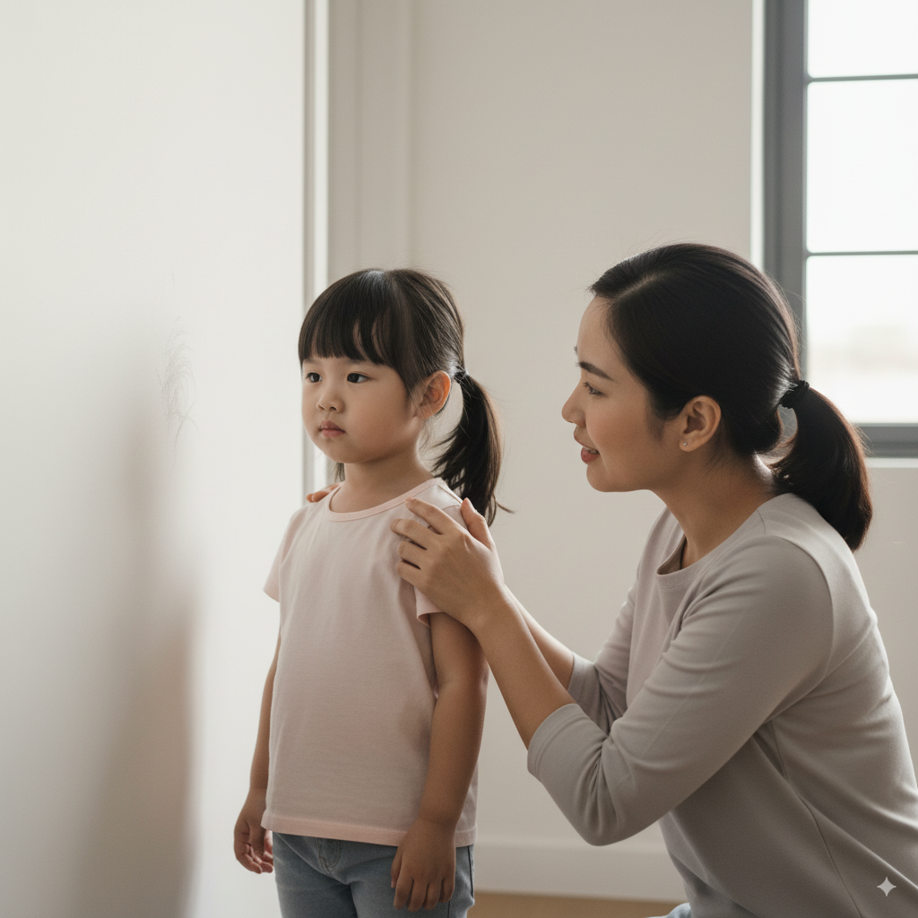 Người mẹ giúp con gái nhận ra lỗi lầm và học cách chịu trách nhiệm.