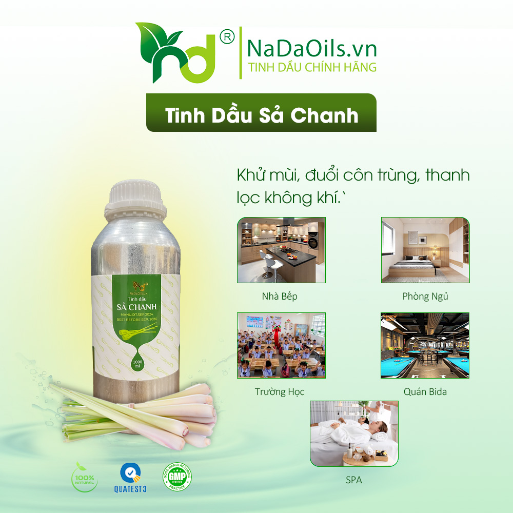 Cách sử dụng tinh dầu sả chanh