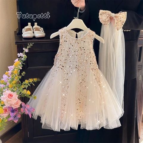 Váy Bé Gái Dự Tiệc Kim Sa Lấp Lánh 9 Váy Bé Gái Dự Tiệc Kim Sa Lấp Lánh - Ảnh 9
