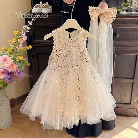 Váy Bé Gái Dự Tiệc Kim Sa Lấp Lánh 6 Váy Bé Gái Dự Tiệc Kim Sa Lấp Lánh - Ảnh 6