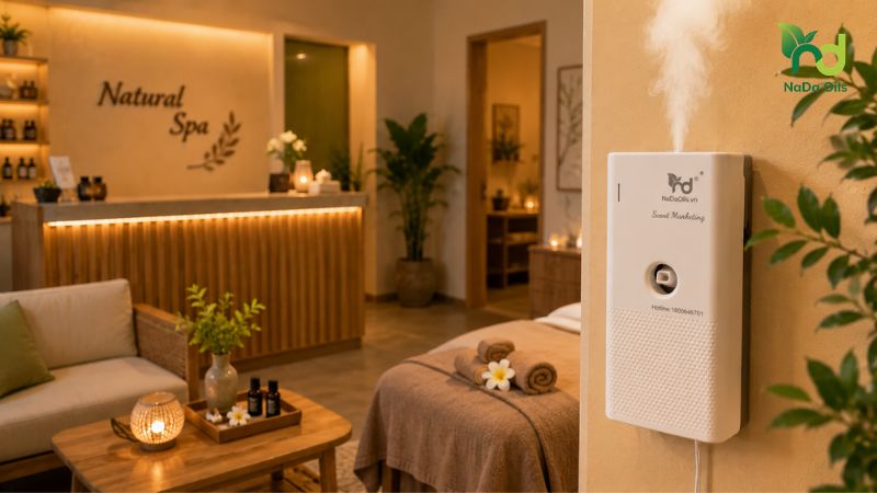 Máy Khuếch Tán Cho Spa Dưới 100m²
